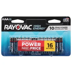 Rayovac High Energy Alkaline AAA Batteries 16 ea