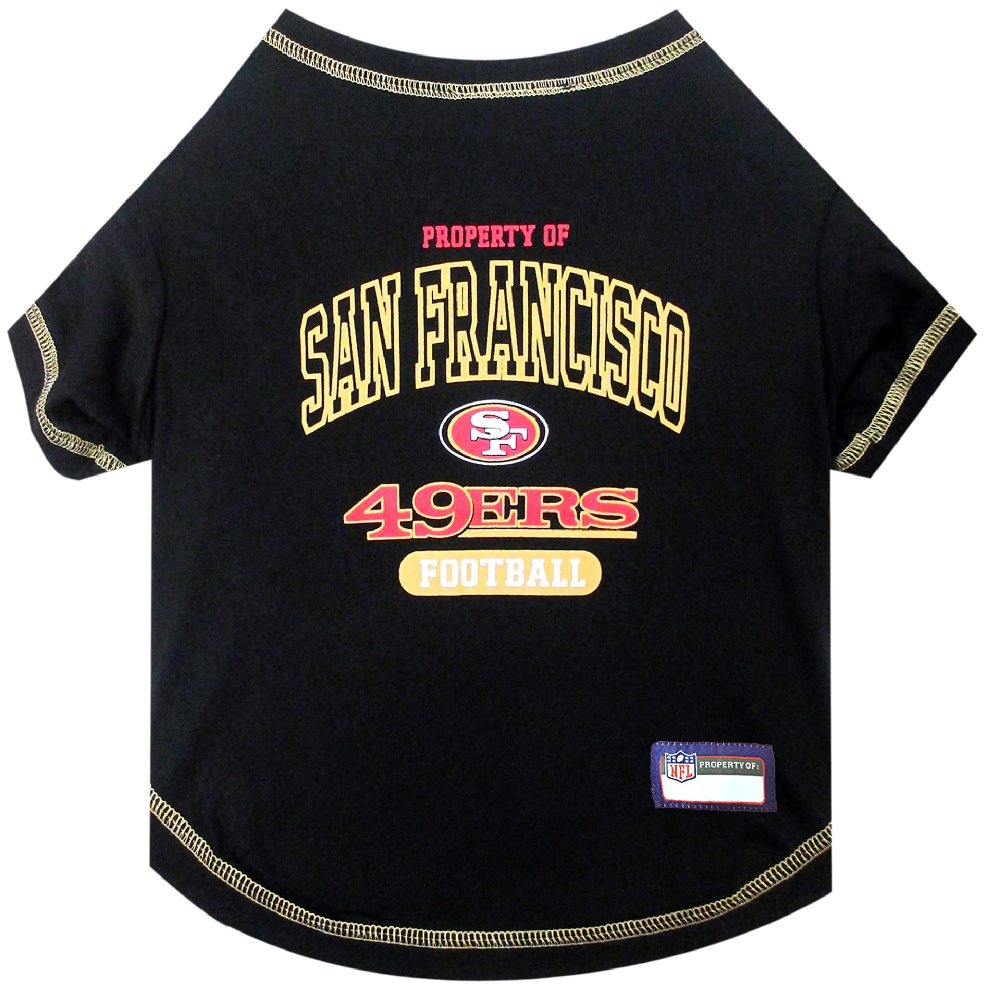 slide 1 of 1, Pets First San Francisco 49ers T-Shirt, MED