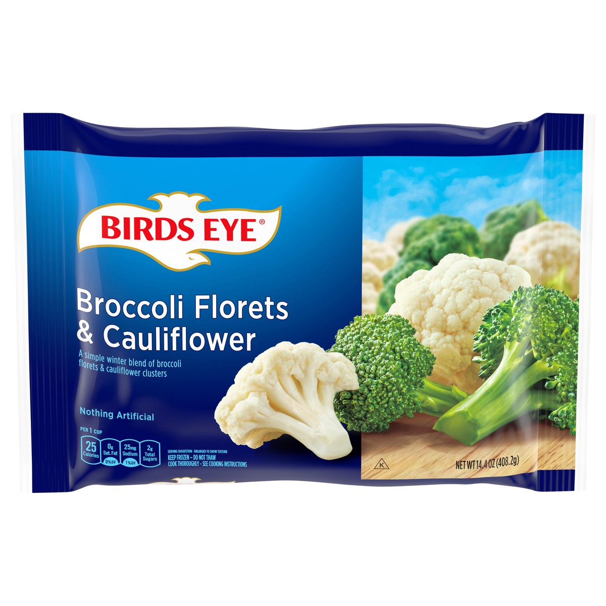 slide 1 of 11, Birds Eye Broccoli Florets & Cauliflower 14.4, 14.4 oz