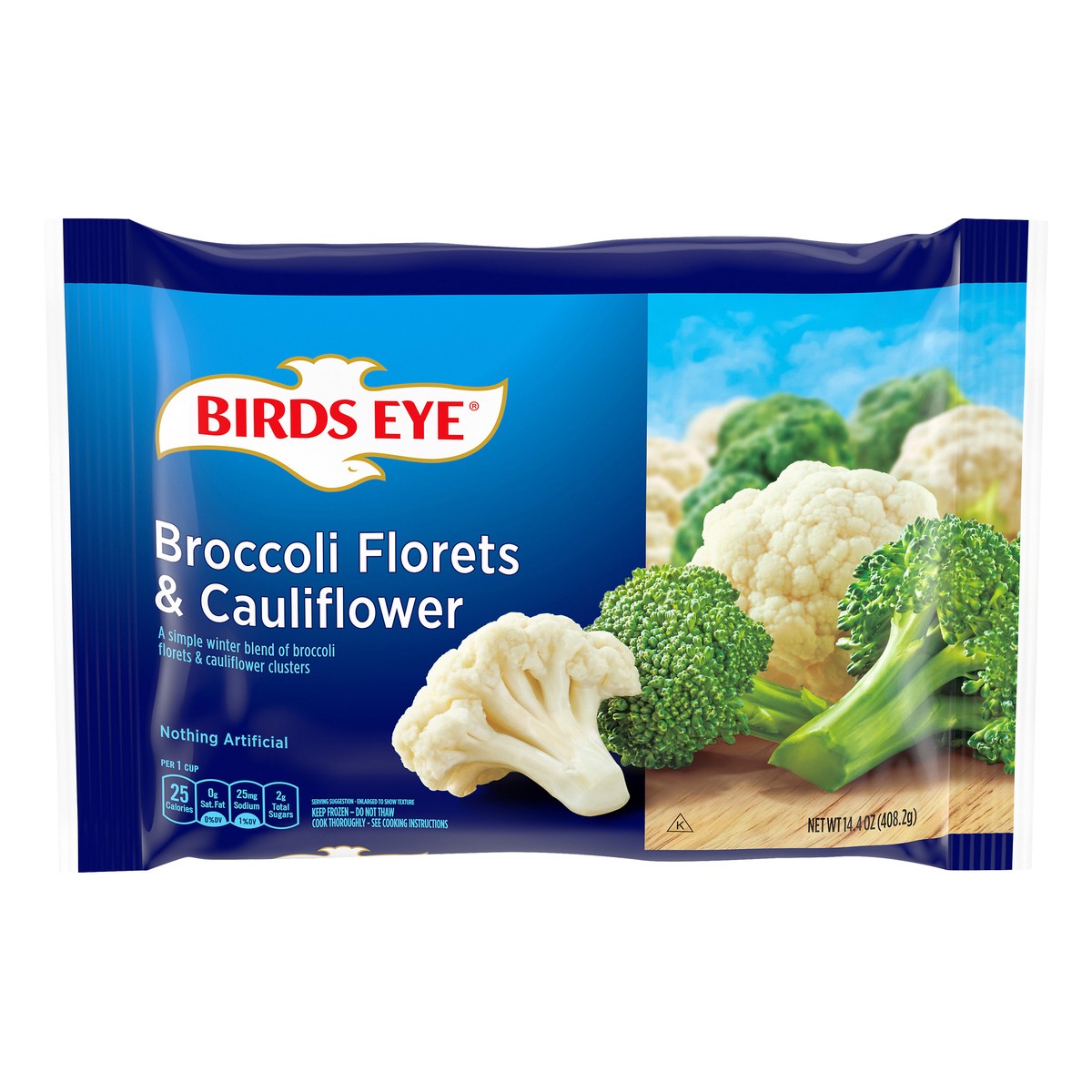slide 1 of 11, Birds Eye Farm Fresh Broccoli Cauliflower, 14.4 oz