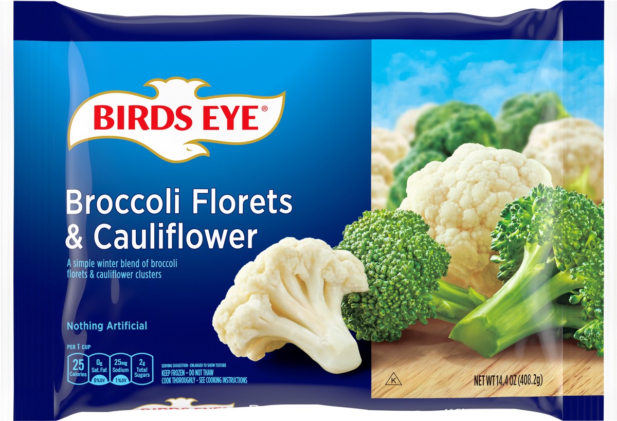 slide 9 of 11, Birds Eye Farm Fresh Broccoli Cauliflower, 14.4 oz