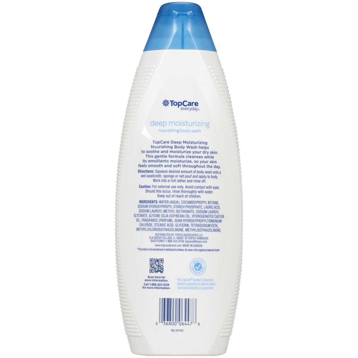 slide 4 of 9, TopCare Deep Moisturizing Body Wash Nourishing, 24 fl oz