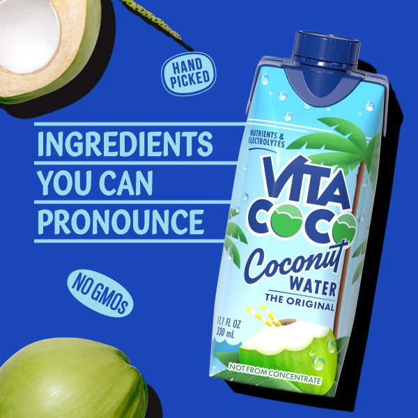 slide 3 of 5, Vita Coco Coconut Water, Original, 11.1oz Tetra, 11.1 oz