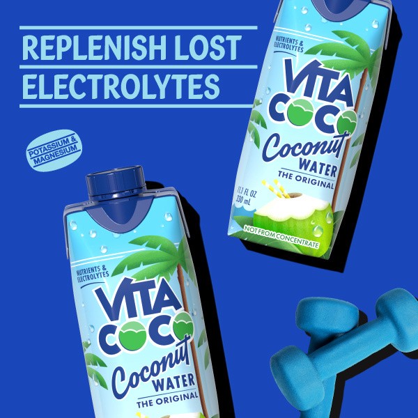 slide 2 of 5, Vita Coco Coconut Water, Original, 11.1oz Tetra, 11.1 oz