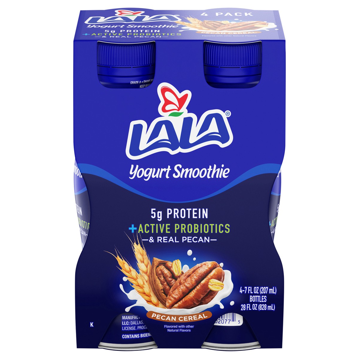 slide 1 of 11, LALA Pecan Cereal Yogurt Smoothie 4 pack, 4 ct