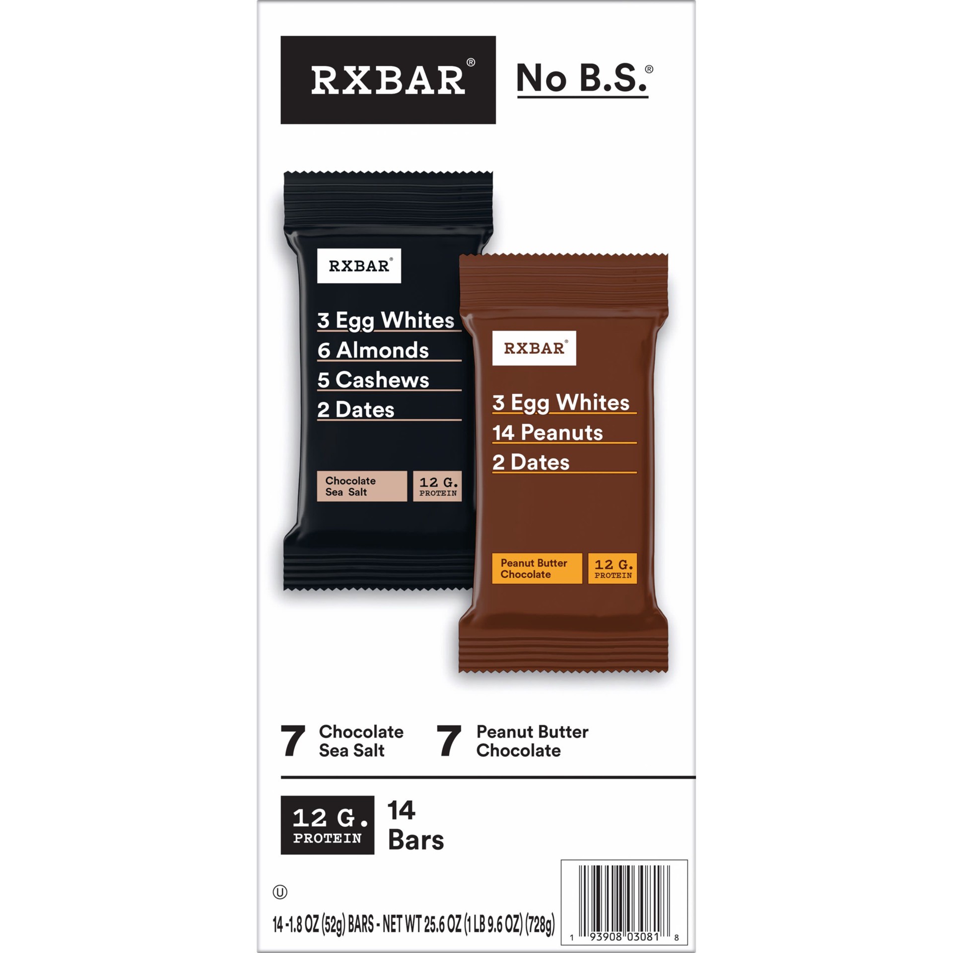 slide 1 of 11, RXBAR Protein Bars, Variety Pack, 25.62 oz, 14 Count, 