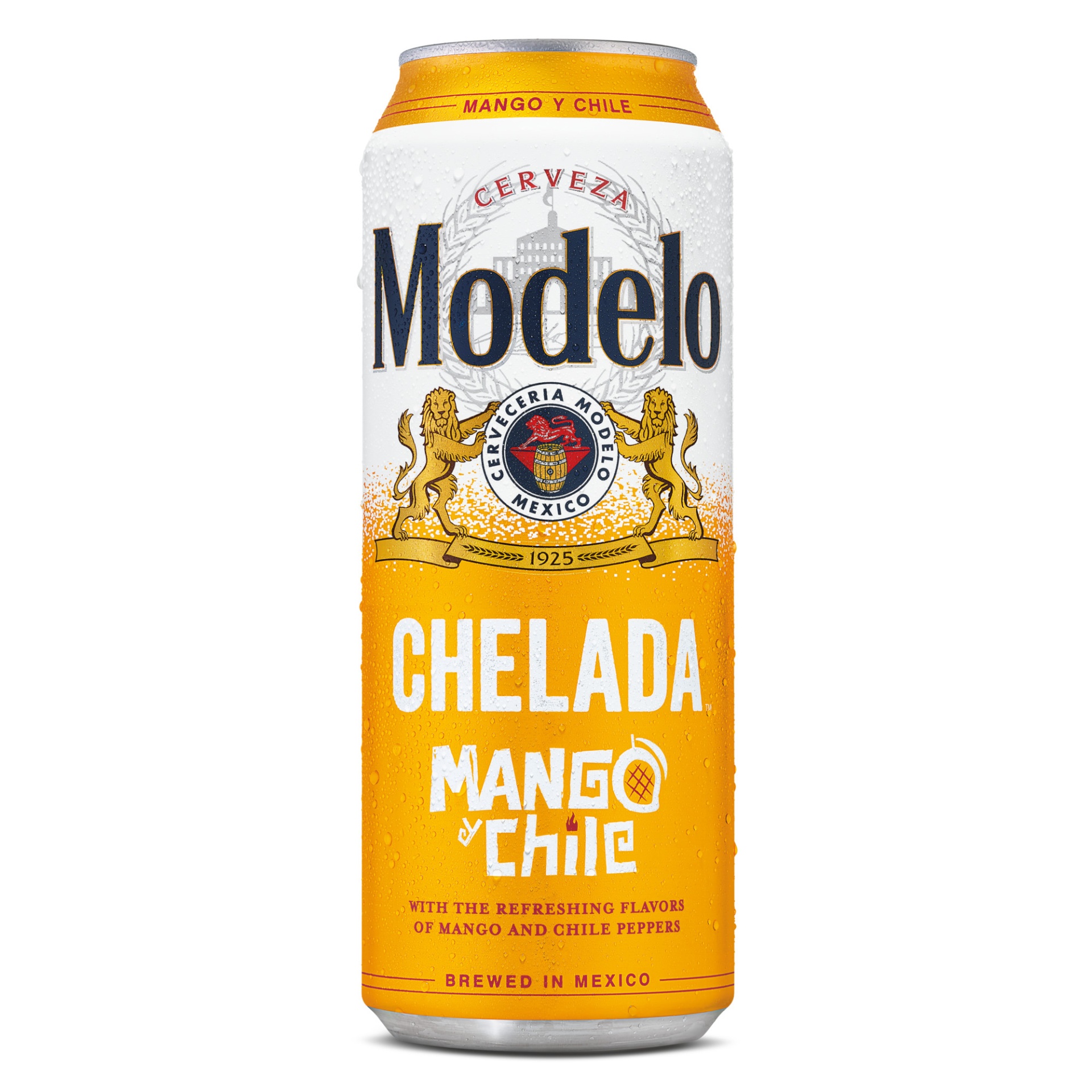 slide 1 of 1, Modelo Chelada Mango y Chile Mexican Import Flavored Beer Can, 24 oz