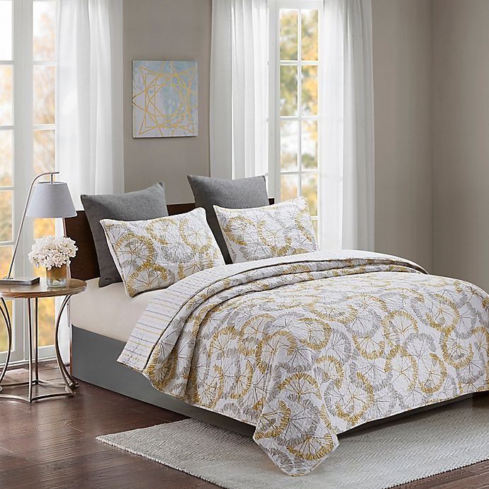 slide 1 of 1, Nora Full/Queen Quilt Set - Yellow, 1 ct