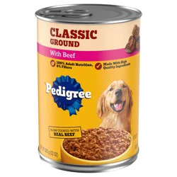 Pedigree Chopped Ground Dinner with Beef Food for Dogs 22 oz