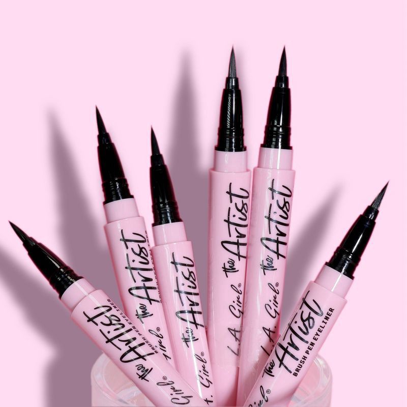 slide 3 of 3, L.A. Girl The Artist Brush Pen Eyeliner - 0.034 fl oz, 0.034 fl oz