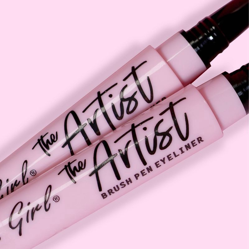 slide 1 of 3, L.A. Girl The Artist Brush Pen Eyeliner - 0.034 fl oz, 0.034 fl oz
