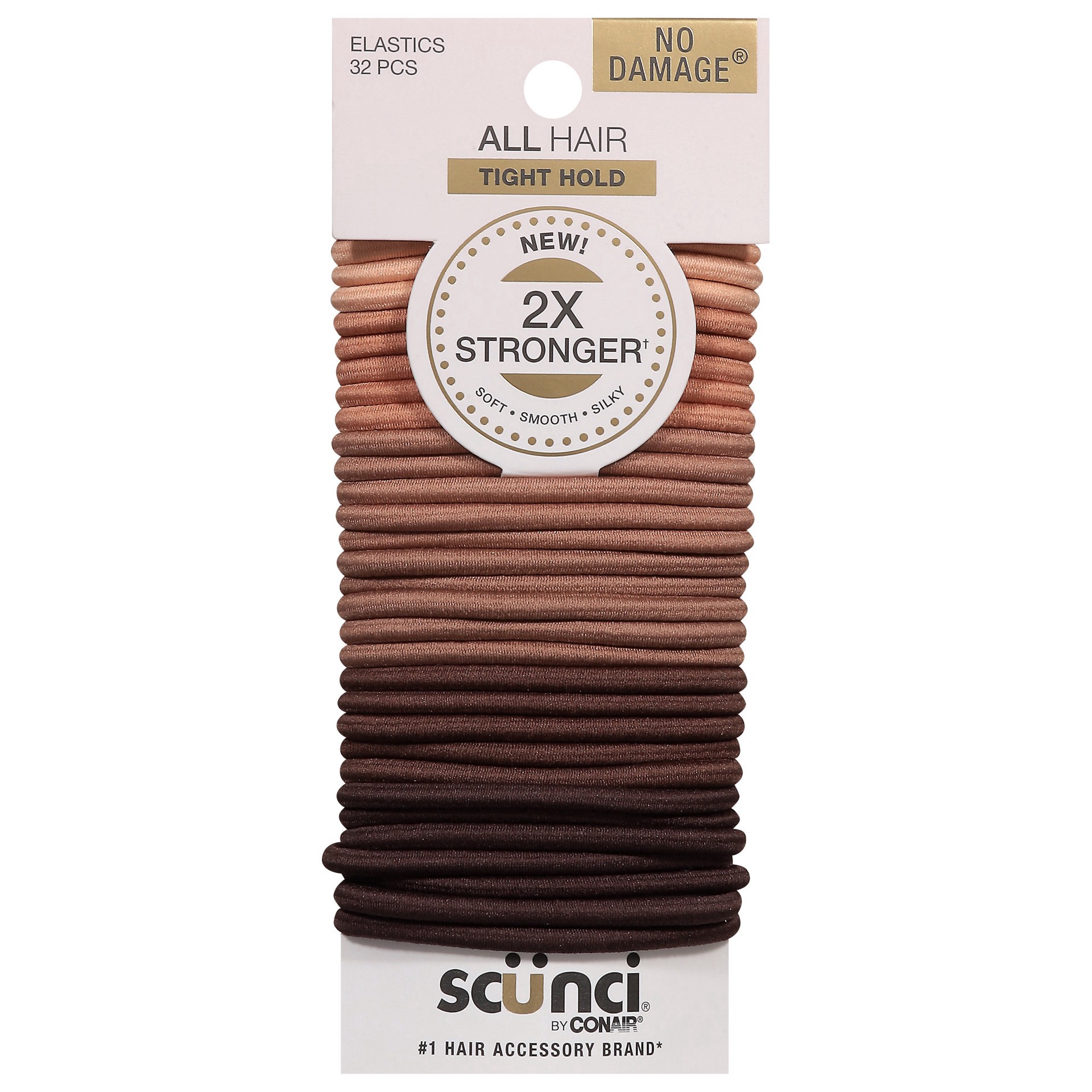 slide 1 of 1, scünci All Hair Tight Hold Elastics 32 ea, 32 ct
