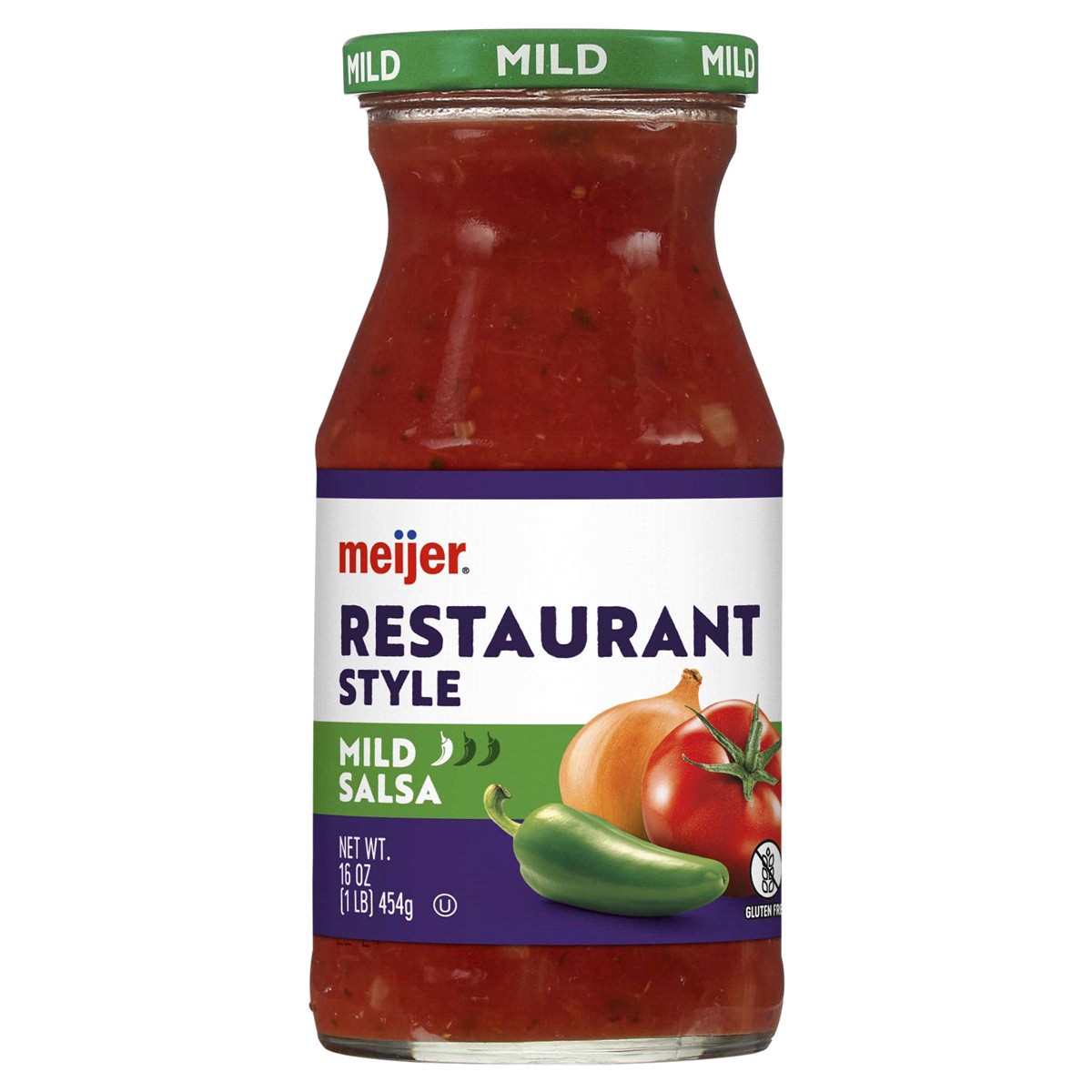 slide 1 of 17, Meijer Salsa Restaurant Style Mild, 16 oz
