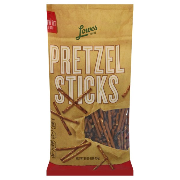 slide 1 of 1, Lowes Foods Pretzel Sticks, 16 oz