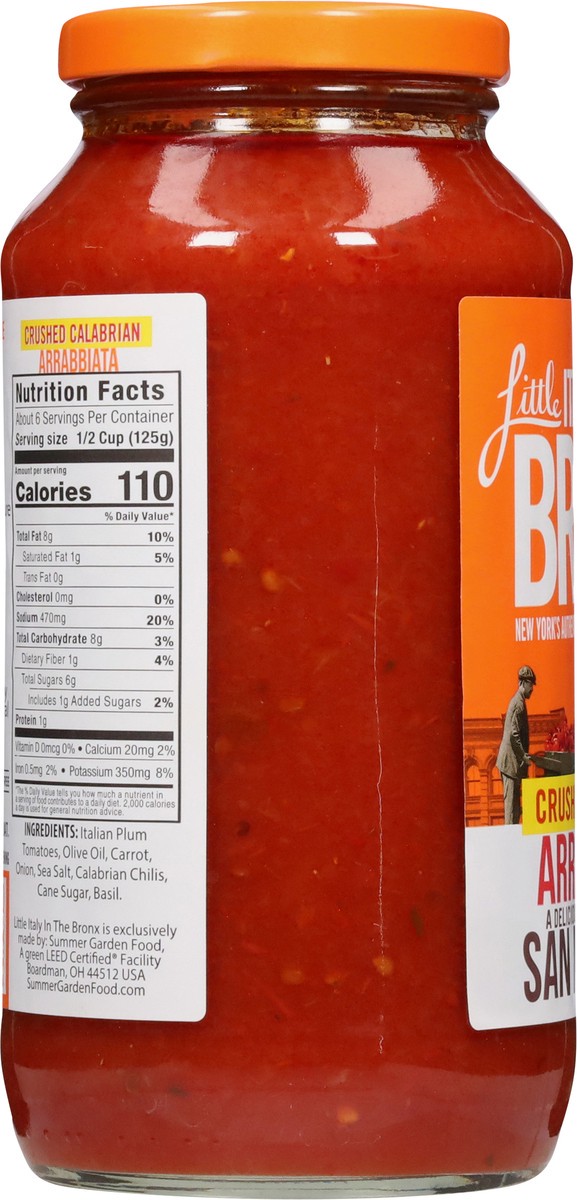 slide 10 of 13, Little Italy in the Bronx Arrabbiata Sauce 24 oz, 24 oz