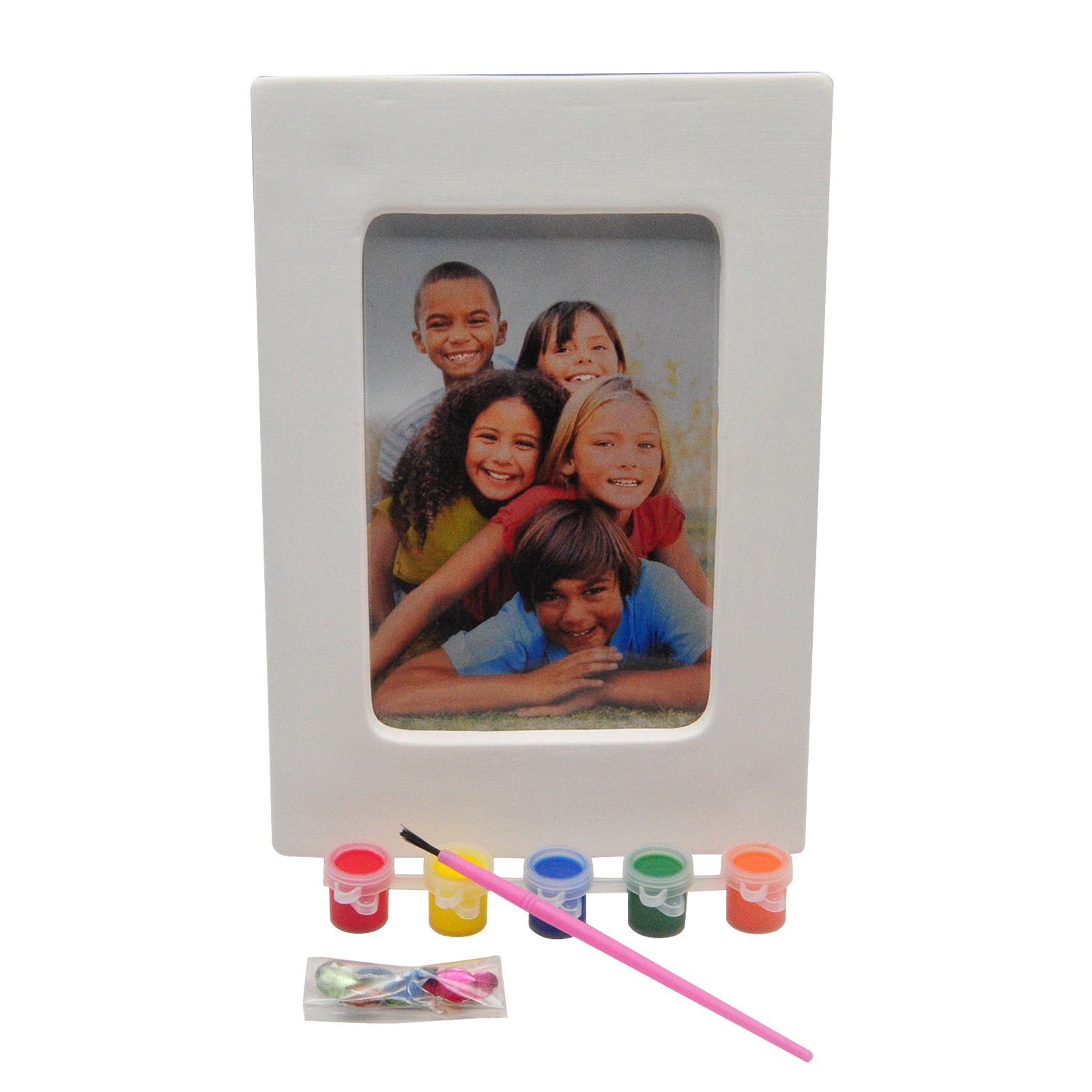 slide 3 of 4, Color-In Ceramic Photo Frame Kit By Creatology, 6 in x 8.62 in x 0.47 in
