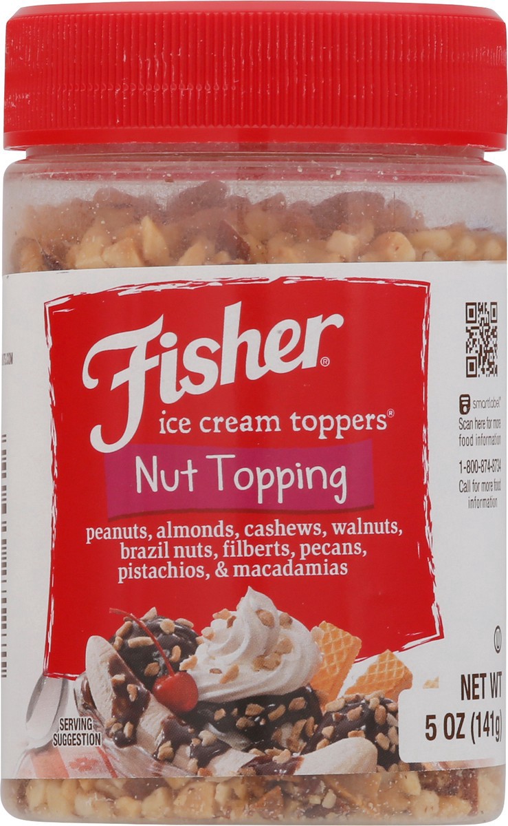 slide 13 of 16, Fisher Ice Cream Toppers Nut Topping 5 oz. Canister, 5 oz