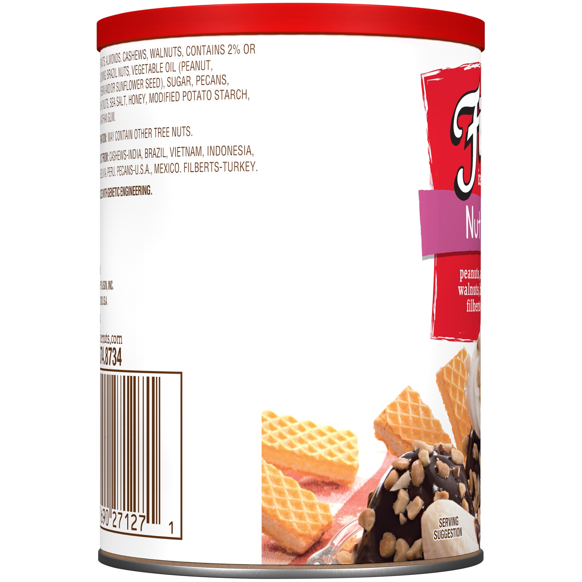 slide 14 of 16, Fisher Ice Cream Toppers Nut Topping 5 oz. Canister, 5 oz