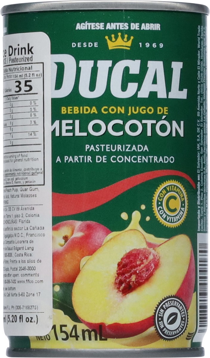 slide 7 of 14, Ducal Peach Juice Drink 5.20 fl oz, 5.2 fl oz