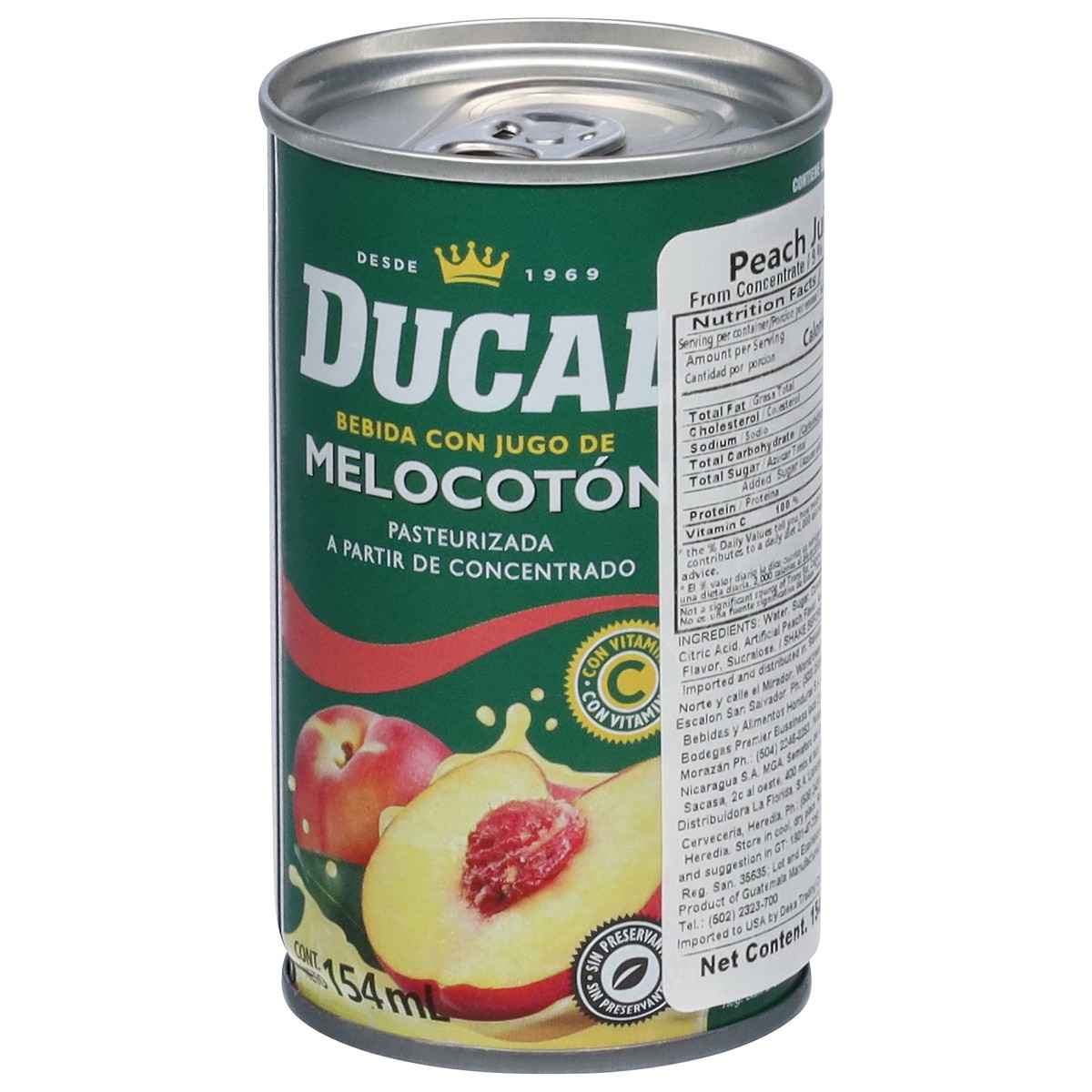 slide 6 of 14, Ducal Peach Juice Drink 5.20 fl oz, 5.2 fl oz