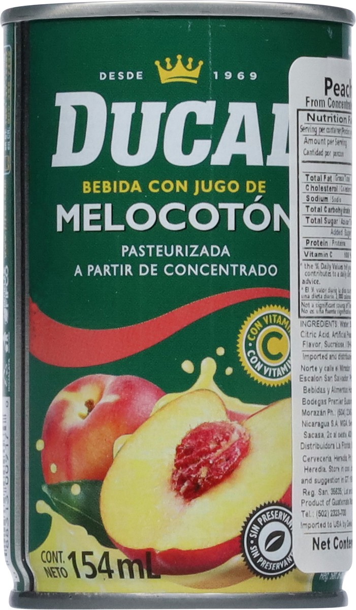 slide 9 of 14, Ducal Peach Juice Drink 5.20 fl oz, 5.2 fl oz