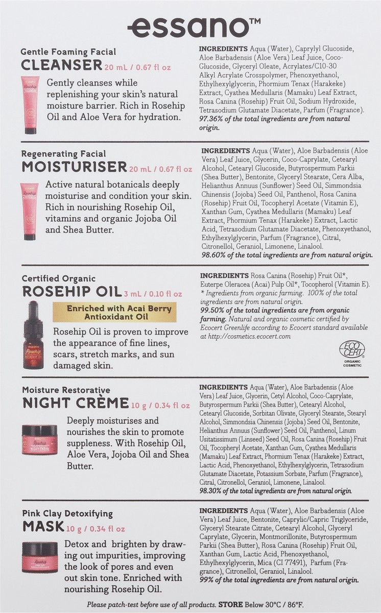 slide 5 of 13, essano Rosehip Natural Skincare Pack 1 ea, 4.23 oz
