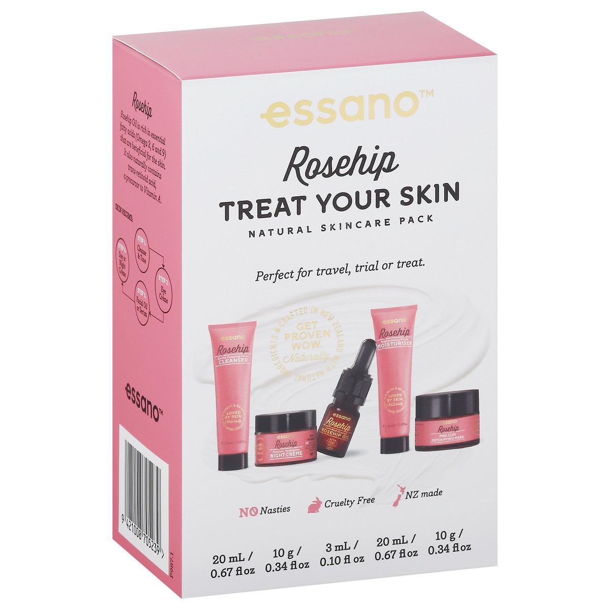 slide 12 of 13, essano Rosehip Natural Skincare Pack 1 ea, 4.23 oz