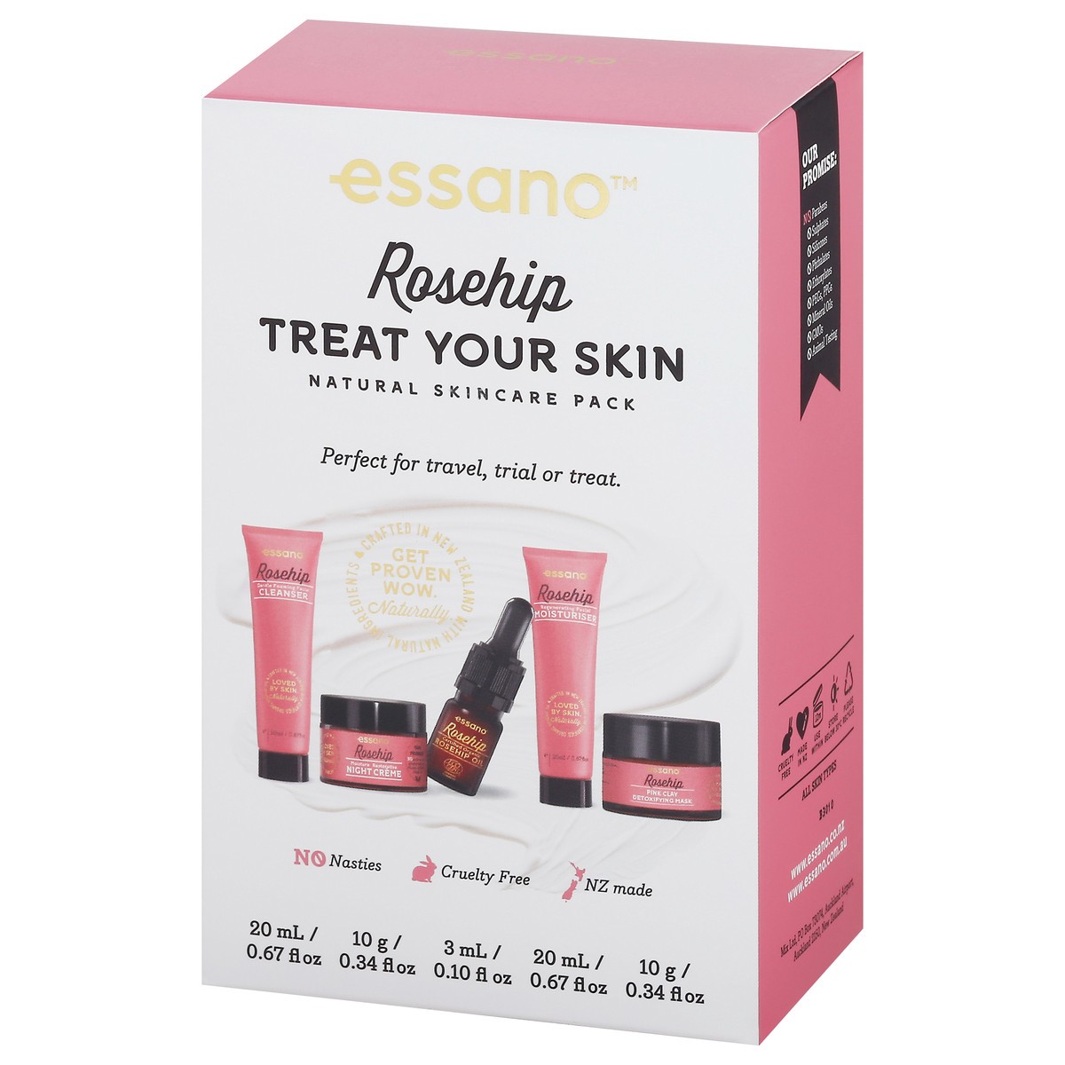 slide 4 of 13, essano Rosehip Natural Skincare Pack 1 ea, 4.23 oz