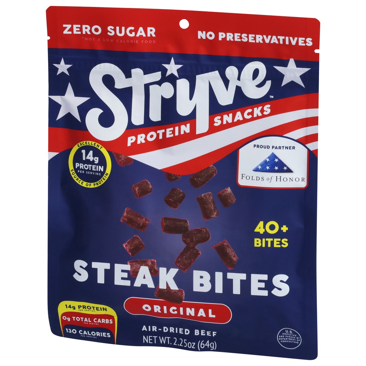 slide 2 of 13, Stryve Protein Snacks Original Steak Bites 2.25 oz, 2.25 oz
