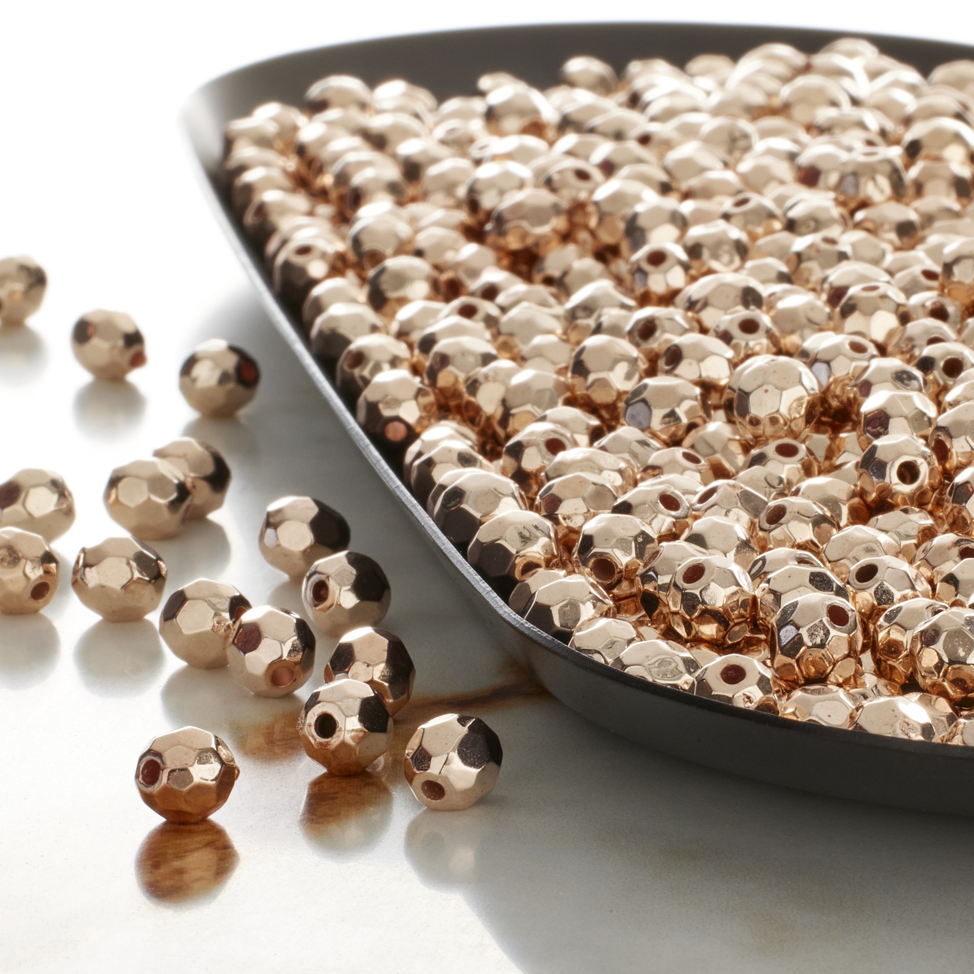 slide 3 of 4, 5.5mm Faceted Ccb Round Craft Beads By Bead Landing, 5.5mm