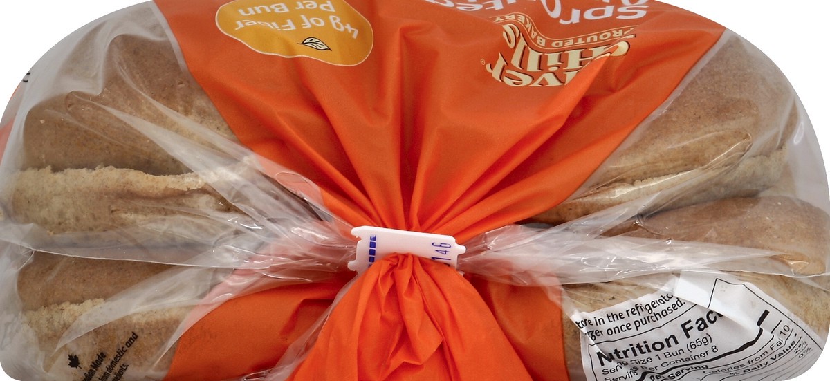 slide 3 of 6, Silver Hills Burger Buns 8 ea, 8 ct