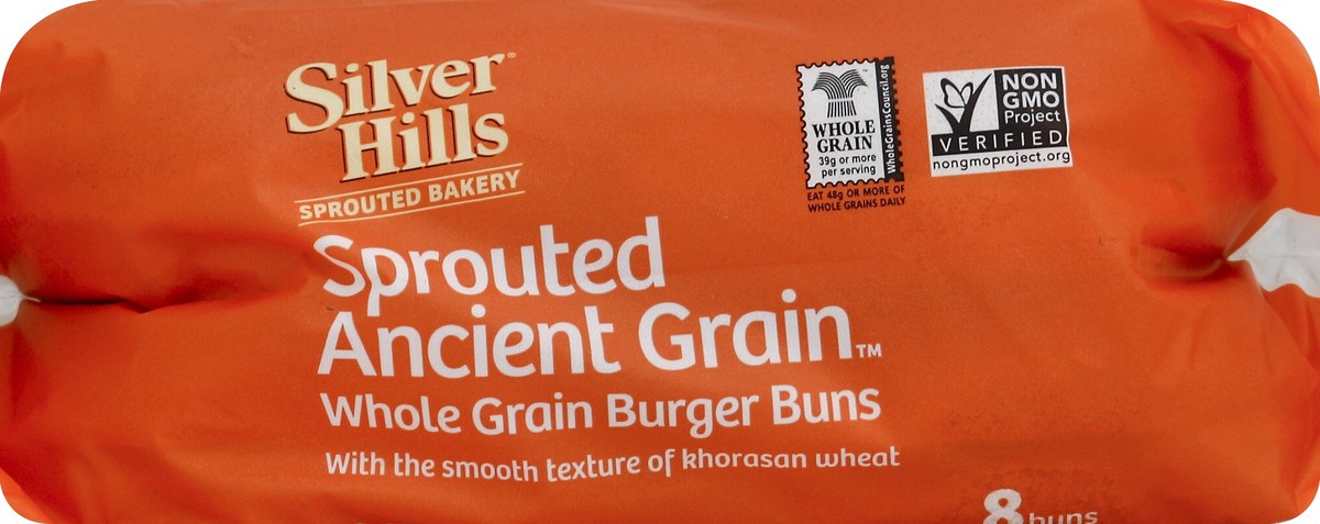slide 1 of 6, Silver Hills Burger Buns 8 ea, 8 ct