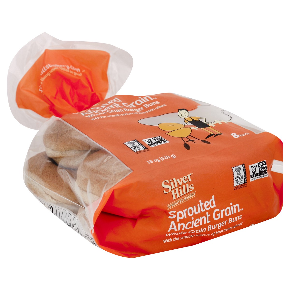 slide 2 of 6, Silver Hills Burger Buns 8 ea, 8 ct