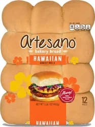 Artesano Hawaiian Bakery Rolls, 12 ct / 17 oz