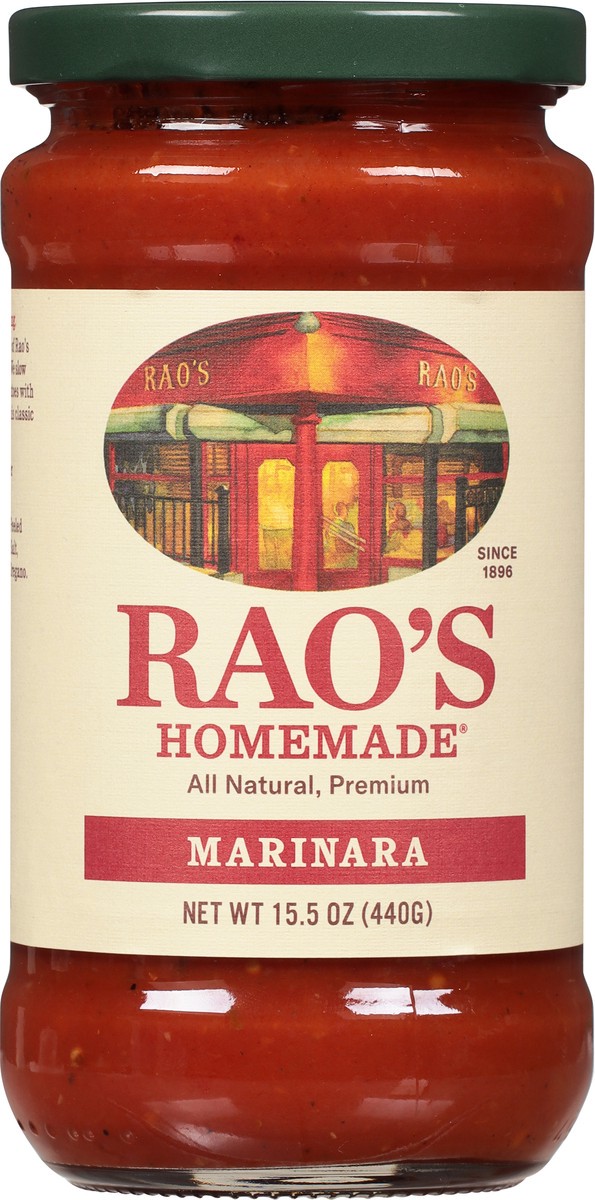 slide 3 of 9, Rao's Homemade Marinara Sauce | 15.5 oz | All Purpose Tomato Sauce | Pasta Sauce | No Sugar Added, Carb Conscious, Keto Friendly | All Natural, Premium Quality | With Italian Tomatoes & Olive Oil, 15.5 oz