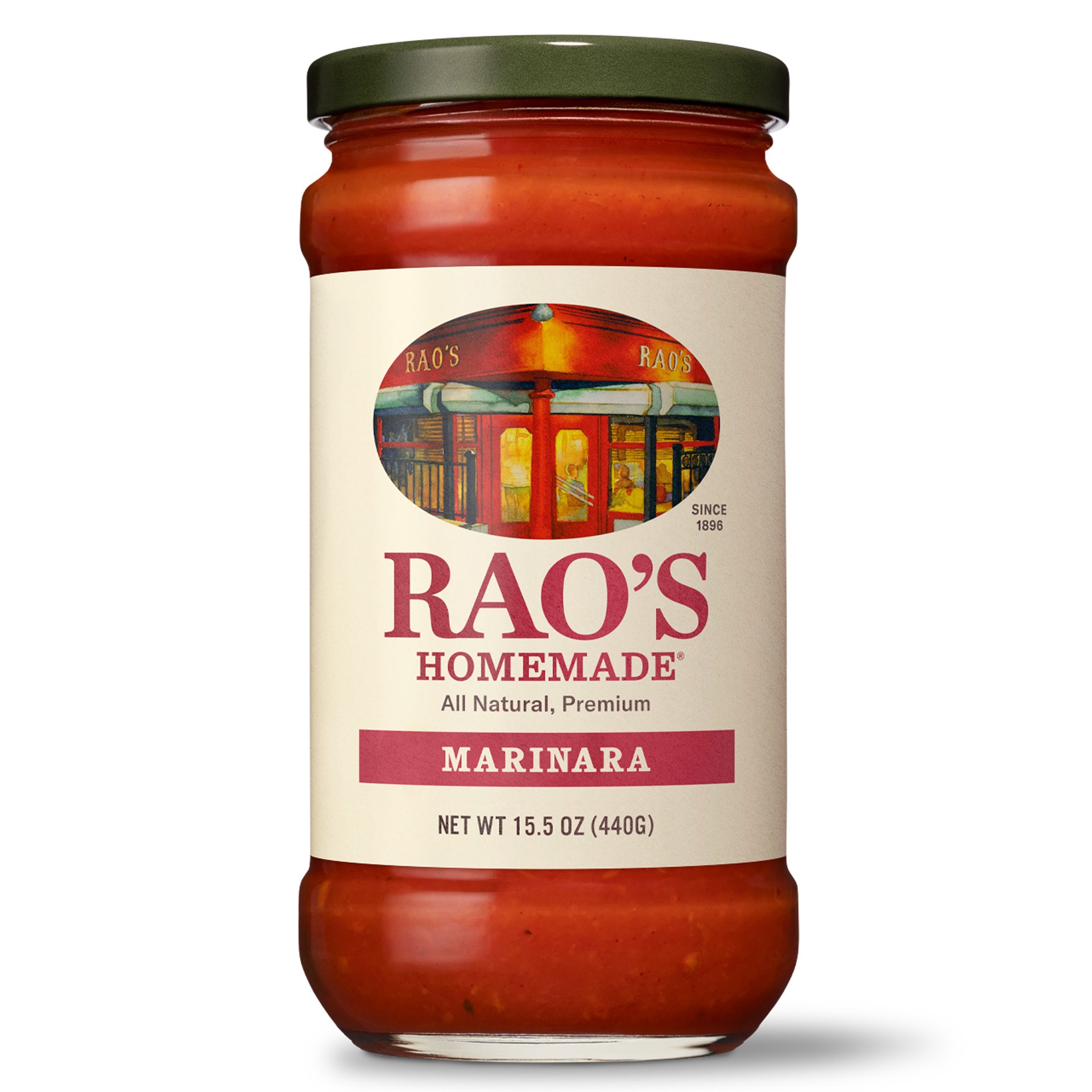 slide 1 of 9, Rao's Homemade Marinara Sauce | 15.5 oz | All Purpose Tomato Sauce | Pasta Sauce | No Sugar Added, Carb Conscious, Keto Friendly | All Natural, Premium Quality | With Italian Tomatoes & Olive Oil, 15.5 oz