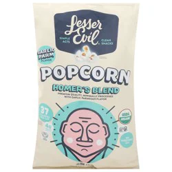 LesserEvil Homer's Blend Garlic Parm Flavor Popcorn - 4.6 oz