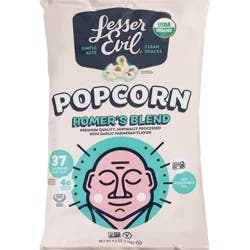 Lesser Evil Homers Blend Popcorn - 4.6 oz