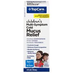 TopCare Health Children's Multi-Symptom Cold Very Berry Flavor Mucus Relief 4 fl oz