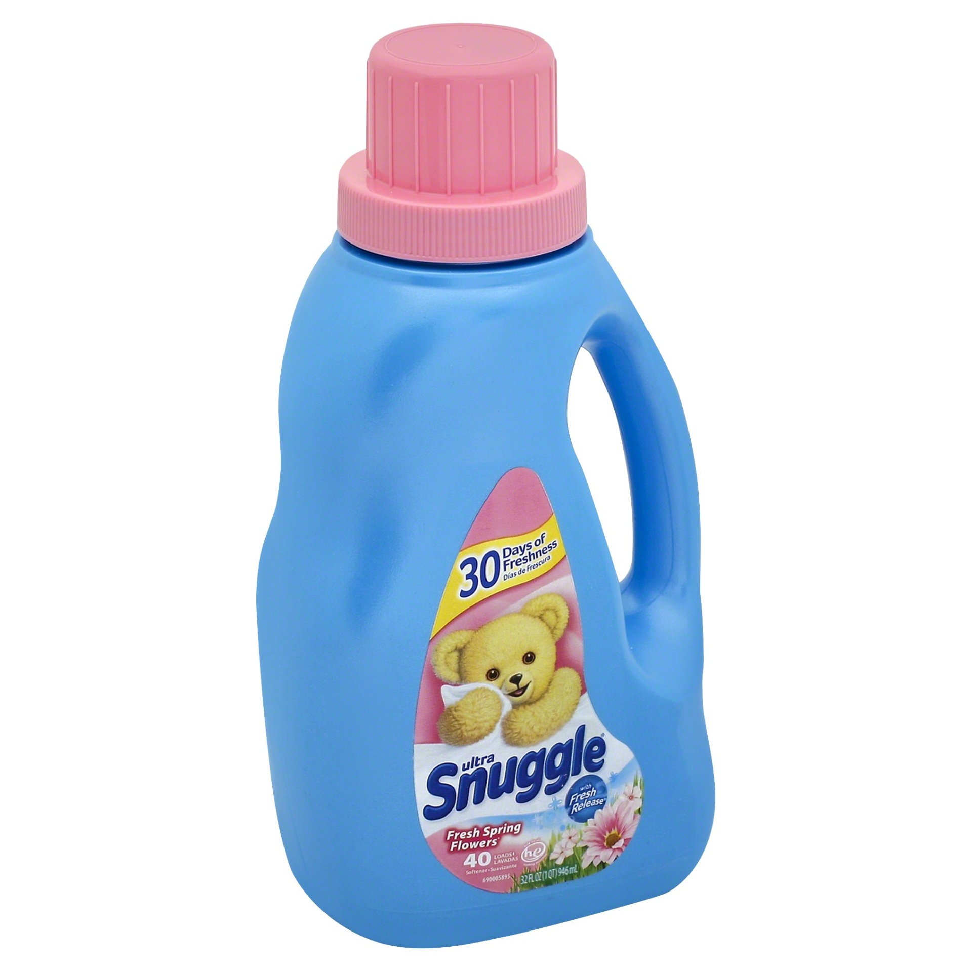 slide 1 of 1, Snuggle Fresh Spring Flowers Liquid Fabric Softener, 32 fl oz