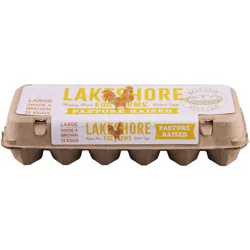 Lakeshore Pasture Raised Grade A Large Brown Eggs