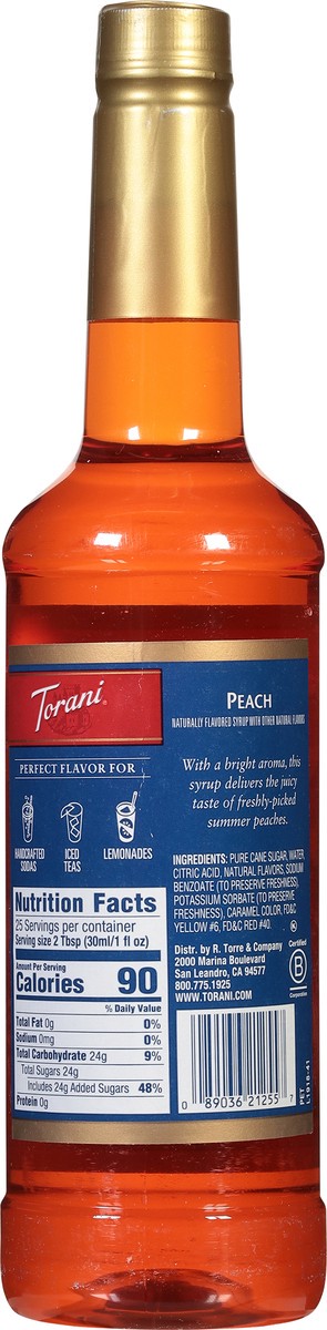 slide 12 of 13, Torani Peach Syrup - 25.4 fl oz, 25.4 fl oz