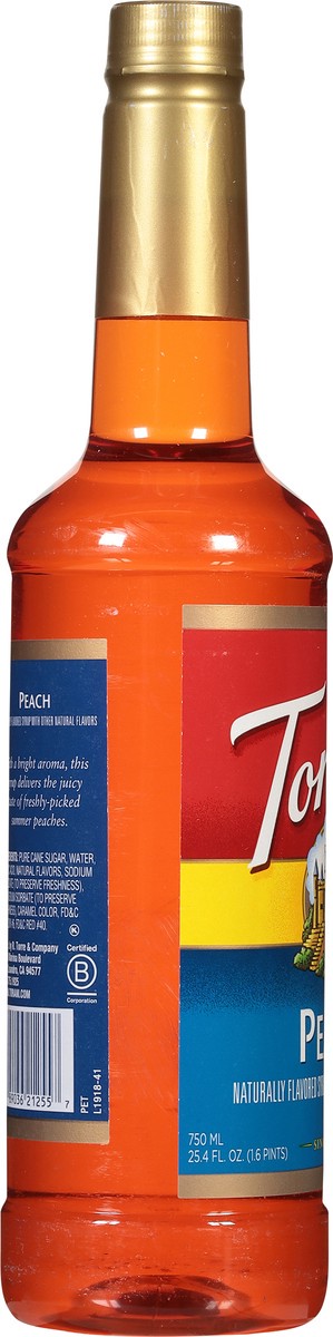 slide 10 of 13, Torani Peach Syrup - 25.4 fl oz, 25.4 fl oz