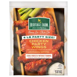 Heritage Farm Bone In Skin On Chicken Party Wings