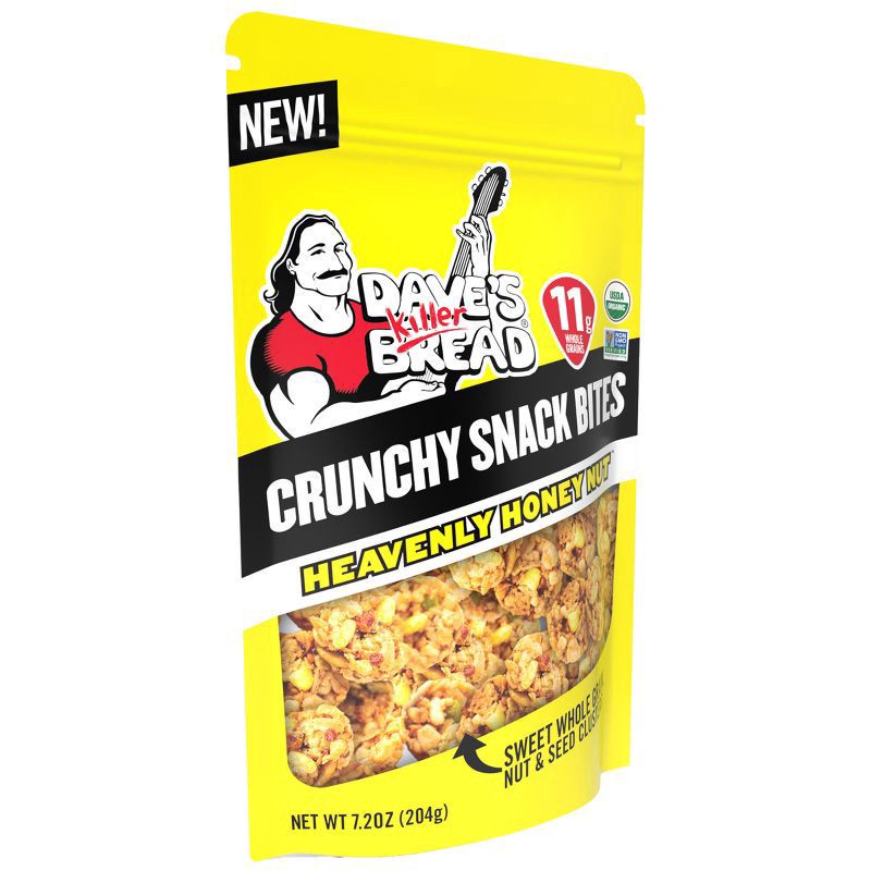 slide 4 of 7, Dave's Killer Bread Heavenly Honey Nut Organic Snack Bites, Honey Organic Snacks, 7.2 oz