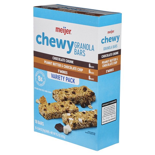slide 4 of 29, Meijer Chewy Granola Bar Variety Pack, 18 ct