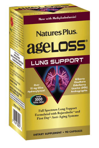 slide 1 of 1, Nature's Plus Ageloss Lung Support, 90 ct