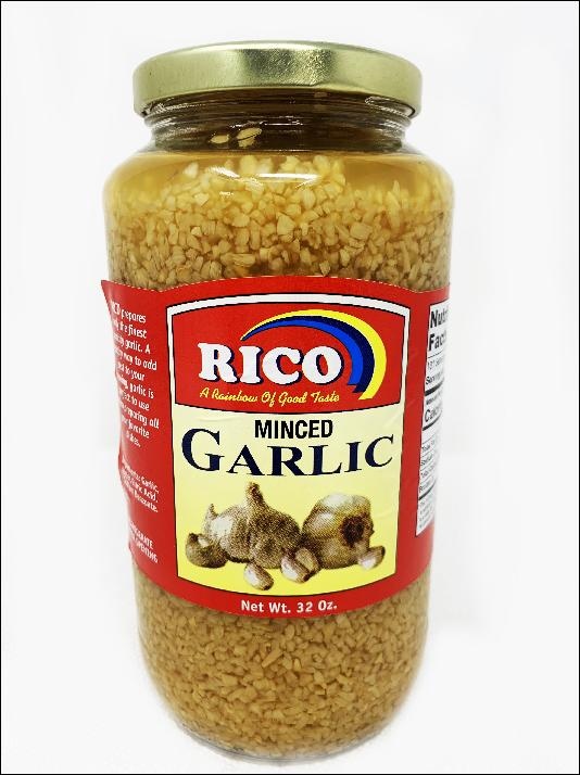 slide 1 of 1, Rico Minced Garlic, Jar, 32 oz