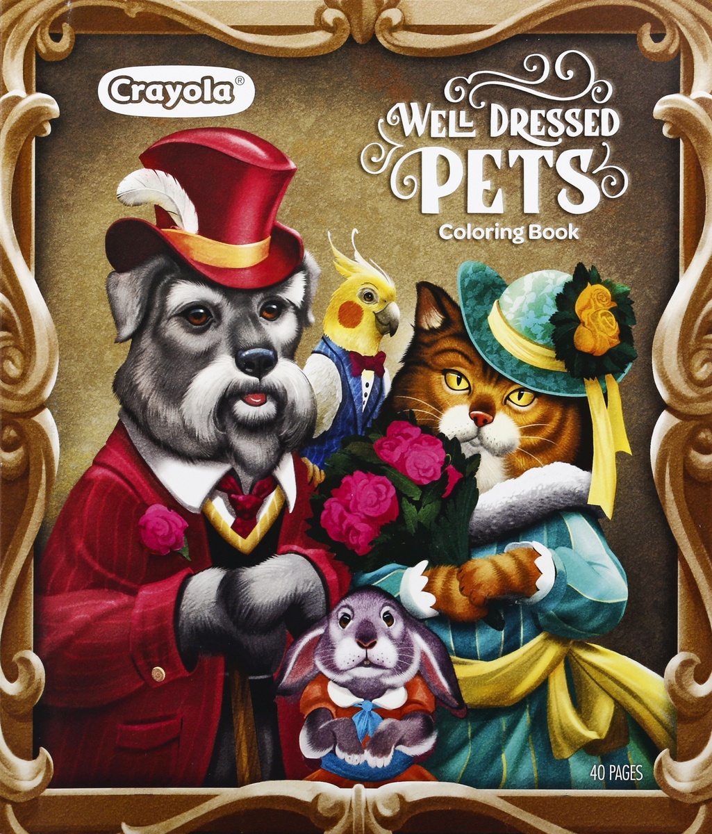 slide 7 of 8, Crayola Well Dressed Pets Coloring Book, 1 ct