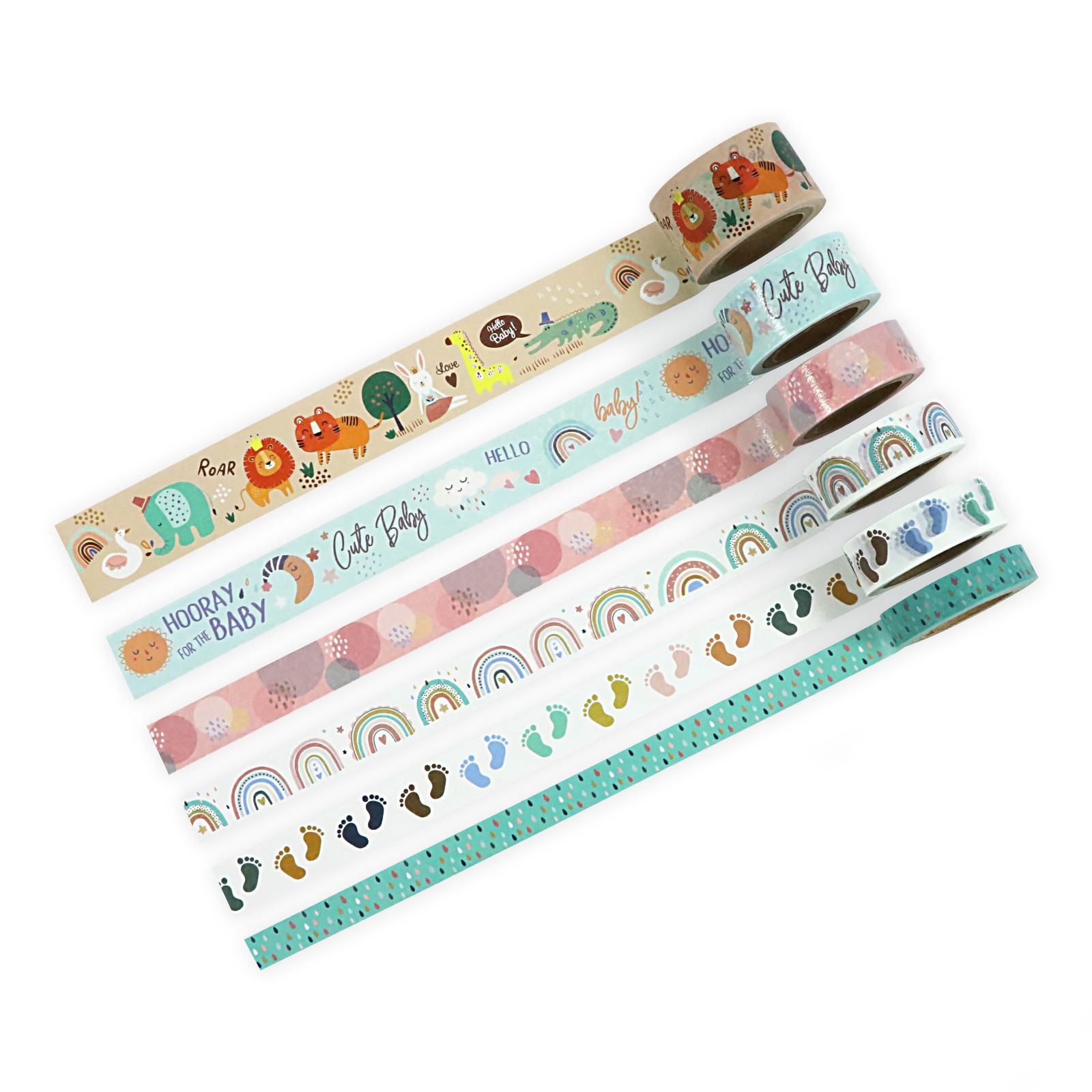 slide 2 of 3, Baby Crafting Washi Tape Set By Recollections, 10mm x 10 yd,15mm x 10 yd, 25mm x 10 yd/10mm x 9.1m, 15mm x 9.1m, 25mm x 9.1m